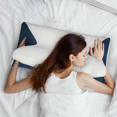Memory Foam Cervical Pillow Relief 60x38x10cm