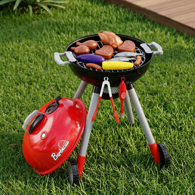 Kids BBQ Pretend Play Set Grill Toy | EXTG