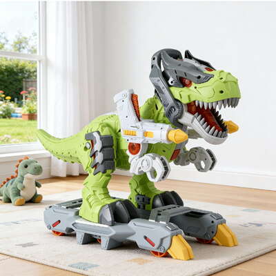Kids Dinosaur Ride-On Push Car Toy with Spray Function Indoor Outdoor