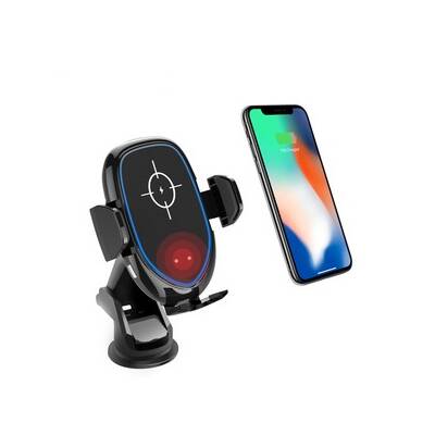 Qi Wireless Car Charger Phone Holder Black 