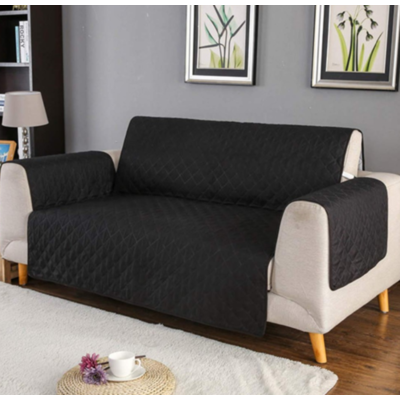 2 Seater Slipcovers Black/Red