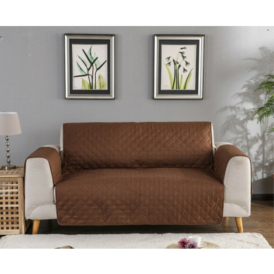 2 Seater Slipcovers Brown/Beige