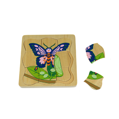 Butterfly Lifecycle 4 Layers Puzzle