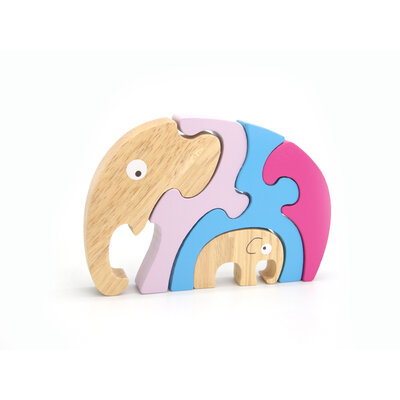 STACKING JIGSAW-ELEPHANT & BABY