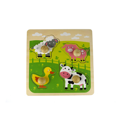 Farm Animal Large Peg Puzzle