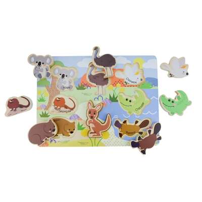 Bush buddies australian animals wooden chunky puzzle