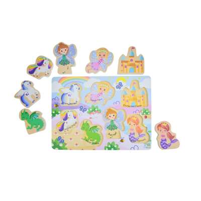 Wooden chunky puzzle fantasy fairytale