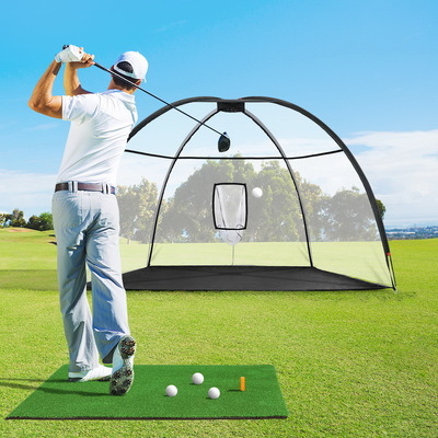 Improve Your Golf Game with a 3.5M Practice Net, Driving Mat, and Training Target