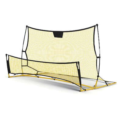 2.1m Football Soccer Net Portable Goal Net Rebounder Sports Training Yellow