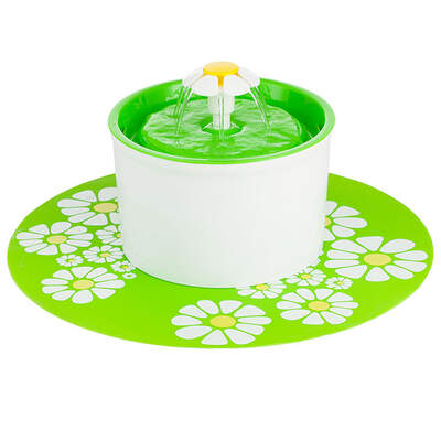 Automatic Electric Pet Water Fountain Dog/Cat Drinking Bowl Waterfall Green