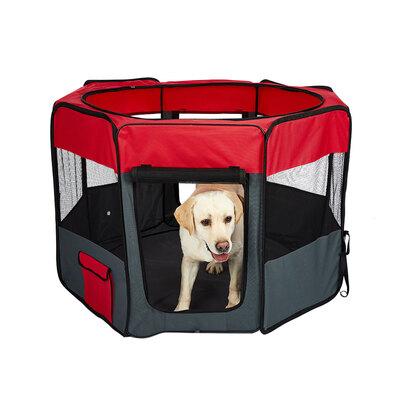8 Panel Pet Playpen Grey L