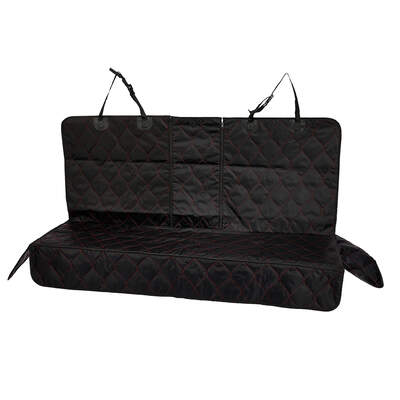 Waterproof Back Zipper Pet Seat Cover Black