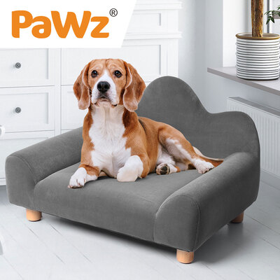 Chaise Lounge Non-slip feet pads Pet Sofa Soft Grey