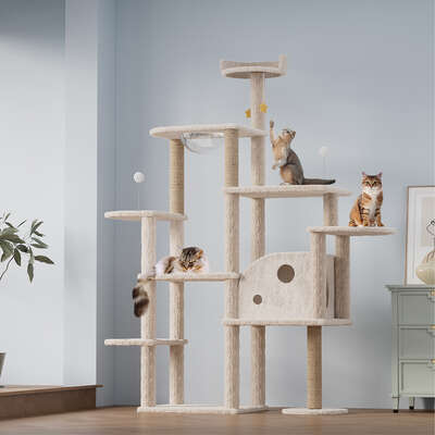Cat Tree Tower Large Scratcher 133x49x172cm