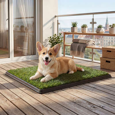 Dog Potty Tray Grass Mat Washable Indoor | EXTG