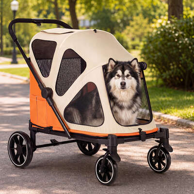 Dog Stroller Foldable Mesh 16x26cm