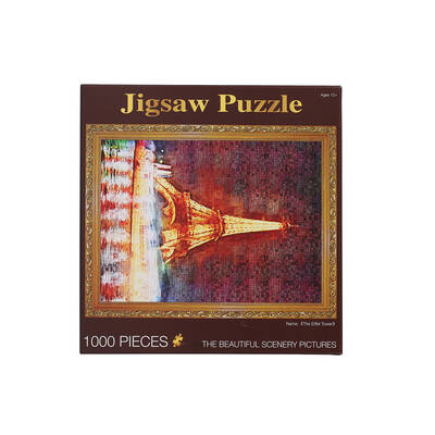 Puzzles 1000 Piece Eiffel Tower Adult Kids DIY Puzzle Toys Home Decor