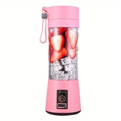 Ultimate 1pc Wireless Portable Blender for Juices, Smoothies [Colour: Pink]
