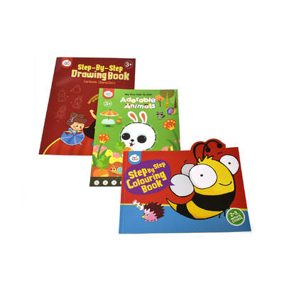 BULK 3 DOT-TO-DOT ANIMALS/COLOURING/DRAWING BOOKS