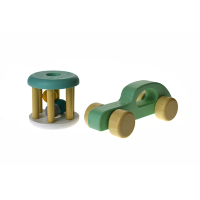 Calm & Breezy Wooden Car + Rattle