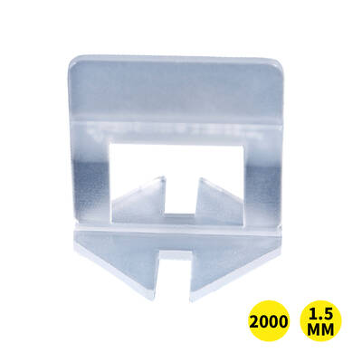 2000x 1.5MM Tile Leveling System Clips Floor Wall