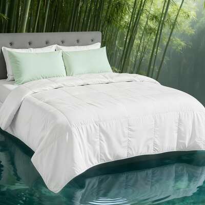 200GSM Bamboo Quilt Summer Quilts All Season Doona Duvet Lightweight Double