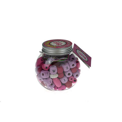 YUM YUM DIY ALPHABET BEAD PINK SUGAR BERRY