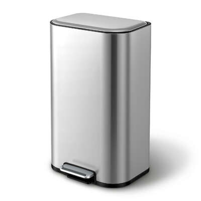 40L Pedal Bin Steel Soft Close Kitchen Rubbish | EXTG