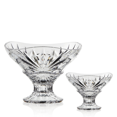 7 Piece Set of Crystal Specialty Bowl with Foot Stand
