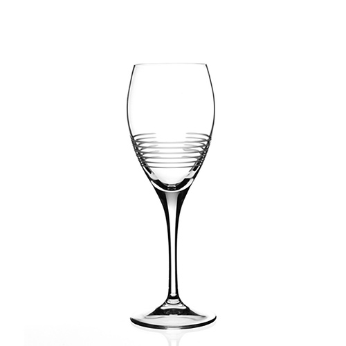 Set of 6 RCR Italian Crystal BreakLine White Wine Glass