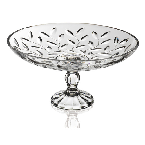 Italian Crystal Table Laurus Centrotavola Footed Centerpieces D 28cm