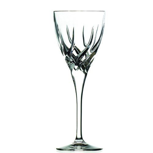 Set of 6 Crystal Red Wine Glasses