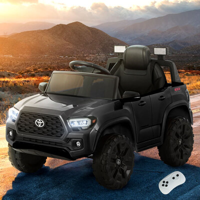 Kids Electric Ride On Car Toyota Tacoma Off Road Jeep Black