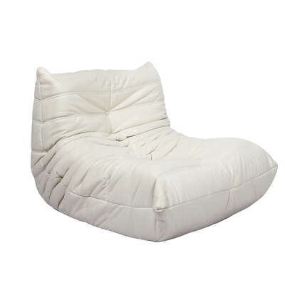Stylish Floor Chair Caterpillar Sofa Beige - Comfortable Design