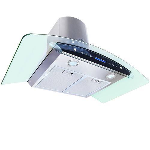 DEVANTI Commercial Rangehood Range Hood Stainless Steel Kitchen Canopy 90cm 900mm