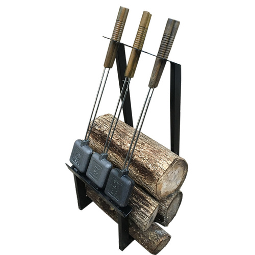 Firewood and Pie Iron Rack by Rome Industries