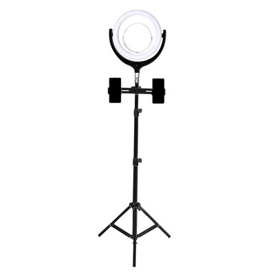 LED Ring Light with Tripod Stand Phone Black