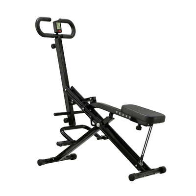 Foldable Squat Machine Deep Squat Rowing Machine 5 Adjustable Seat Home Gym