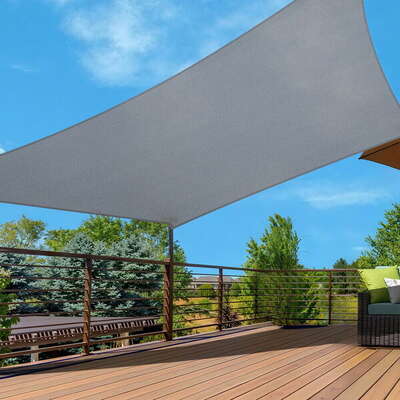  Sun Shade Sail Shadecloth Canopy Rectangle 280gsm 4x6m - Stylish