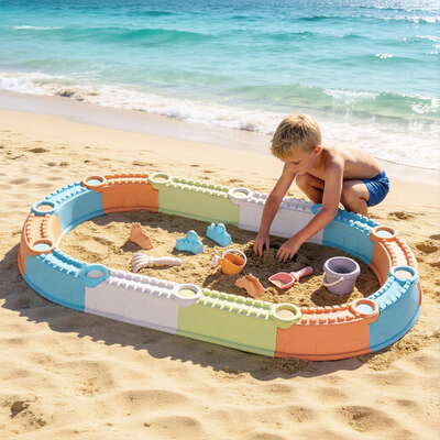 Kids Sandpit Set Outdoor Beach Sand Box Toys | EXTG