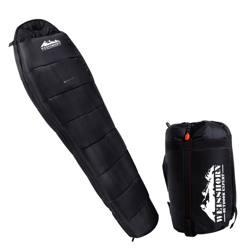 Weisshorn Single Thermal Sleeping Bag - Black 