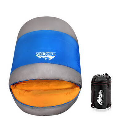 Weisshorn Extra Large Sleeping Bag - Blue & Grey