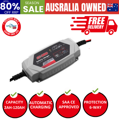 12V Automatic Car Battery Charger 6V 3.5Amp Vehicle Truck Chargers Agm