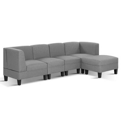 5 Seater Sofa Set Bed Modular Lounge Chair Chaise Fabric