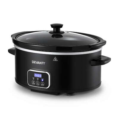 5.6L Slow Cooker Electric Multi Cooker with 3 Heat Settings and Keep Warm Function Premium Quality Design