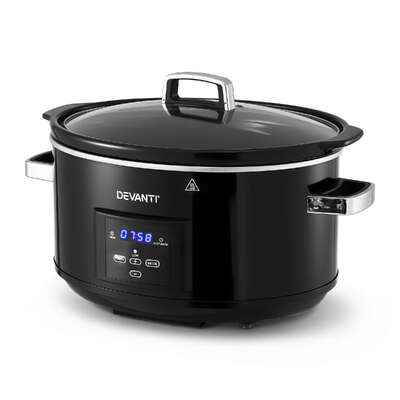 8L Slow Cooker Electric Multi Cooker with 3 Heat Settings and Keep Warm Function Premium Quality Design