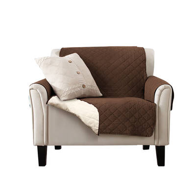 1 Seater Sofa Cover Couch Slipcovers Brown