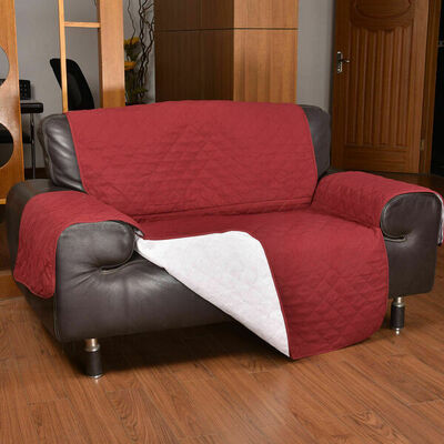 1 Seater Sofa Cover Couch Slipcovers Wine