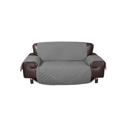 3 Seater Sofa Covers Quilted Couch Lounge Protectors Slipcovers Grey