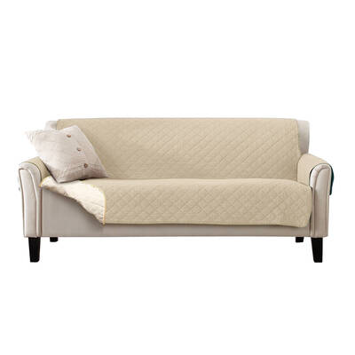 3 Seater Quilted Couch Sofa Cover Slipcover